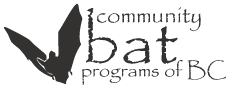 BC Community Bat Programs logo, dark version
