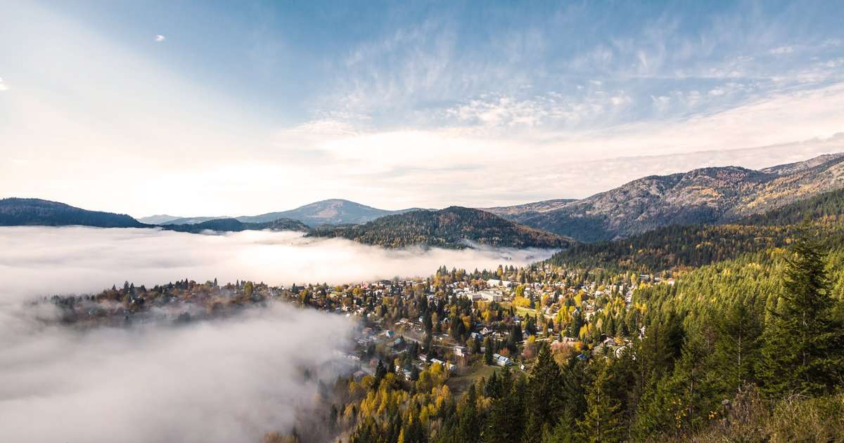 Bat habitat across British Columbia, mountains, forest, and water.