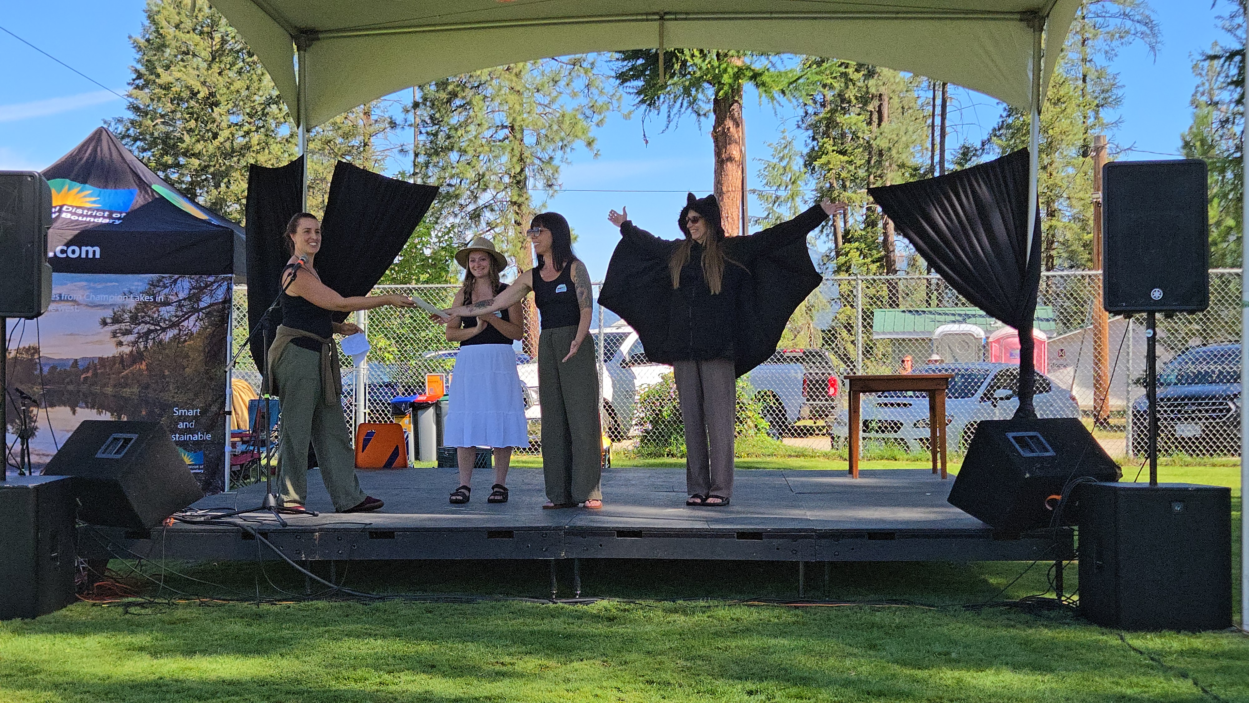 The Christina Lake Stewardship Society receives the Bat Friendly Community certification on behalf of Christina Lake.